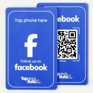 Facebook NFC & QR card