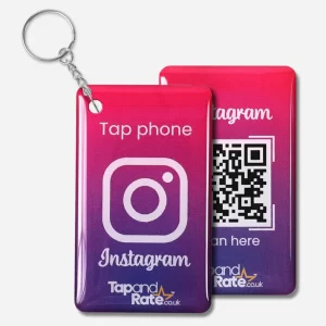 Instagram NFC Keyring + QR
