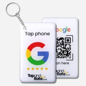 Google Reviews NFC Keyring + QR