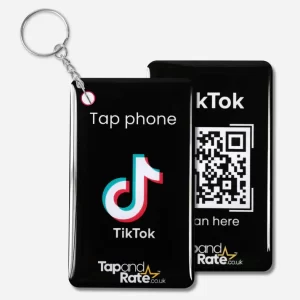 Tiktok NFC Keyring + QR