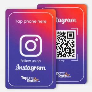 Instagram NFC & QR card