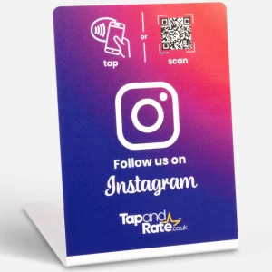 Premium Instagram NFC & QR stand (L)