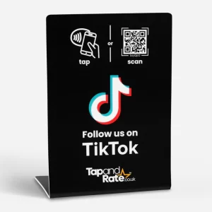 Tiktok NFC stand & QR