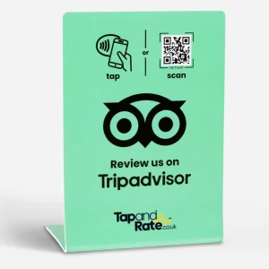 Tripadvisor NFC stand & QR