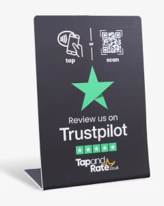 Trustpilot NFC stand & QR