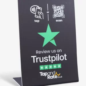 Trustpilot NFC stand & QR
