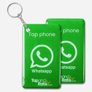 WhatsApp NFC Keyring + QR
